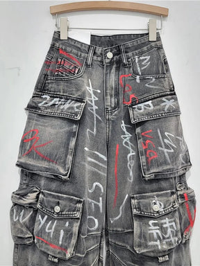 Graffiti Riot Cargo Jeans