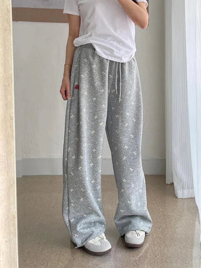 Gray Bow Cozy Lounge Pants