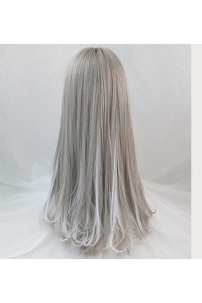 Gray Highlight Long Wig