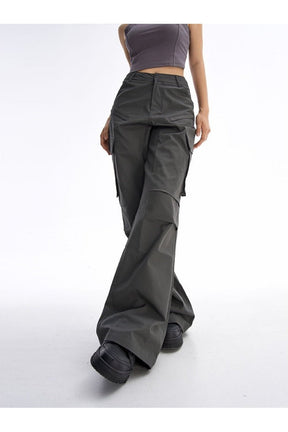 Gray Vintage Y2K Baggy Cargo Pants