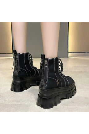 Green Punk Platform Boots