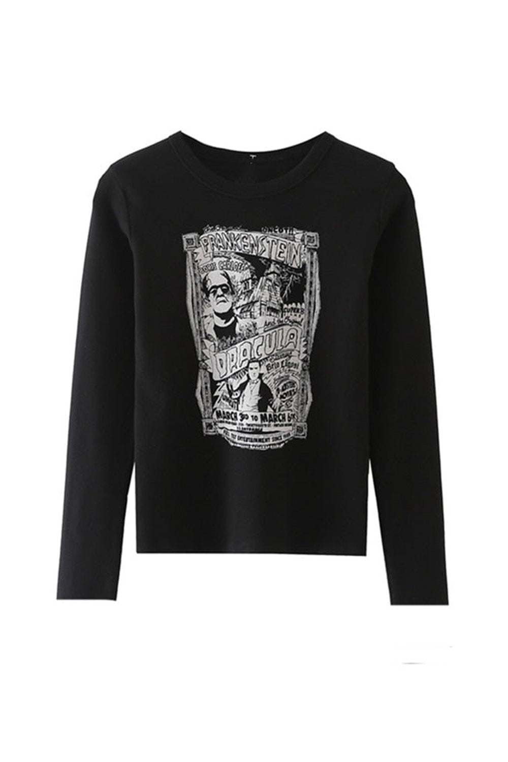 Grunge Cotton Long Sleeve T-shirt