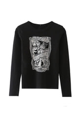 Grunge Cotton Long Sleeve T-shirt