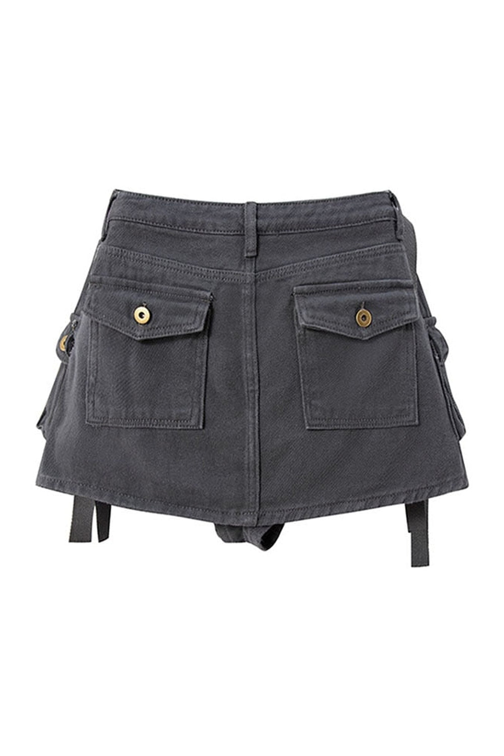 Grunge Grey Mini Skirt