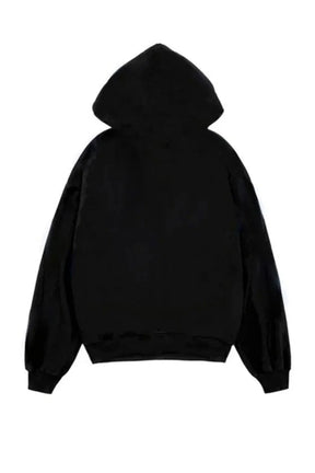 Black Grunge Noir Graphic Hoodie offers edgy style.