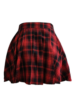 Grunge & Skate Girl Irregular Mini Skirt