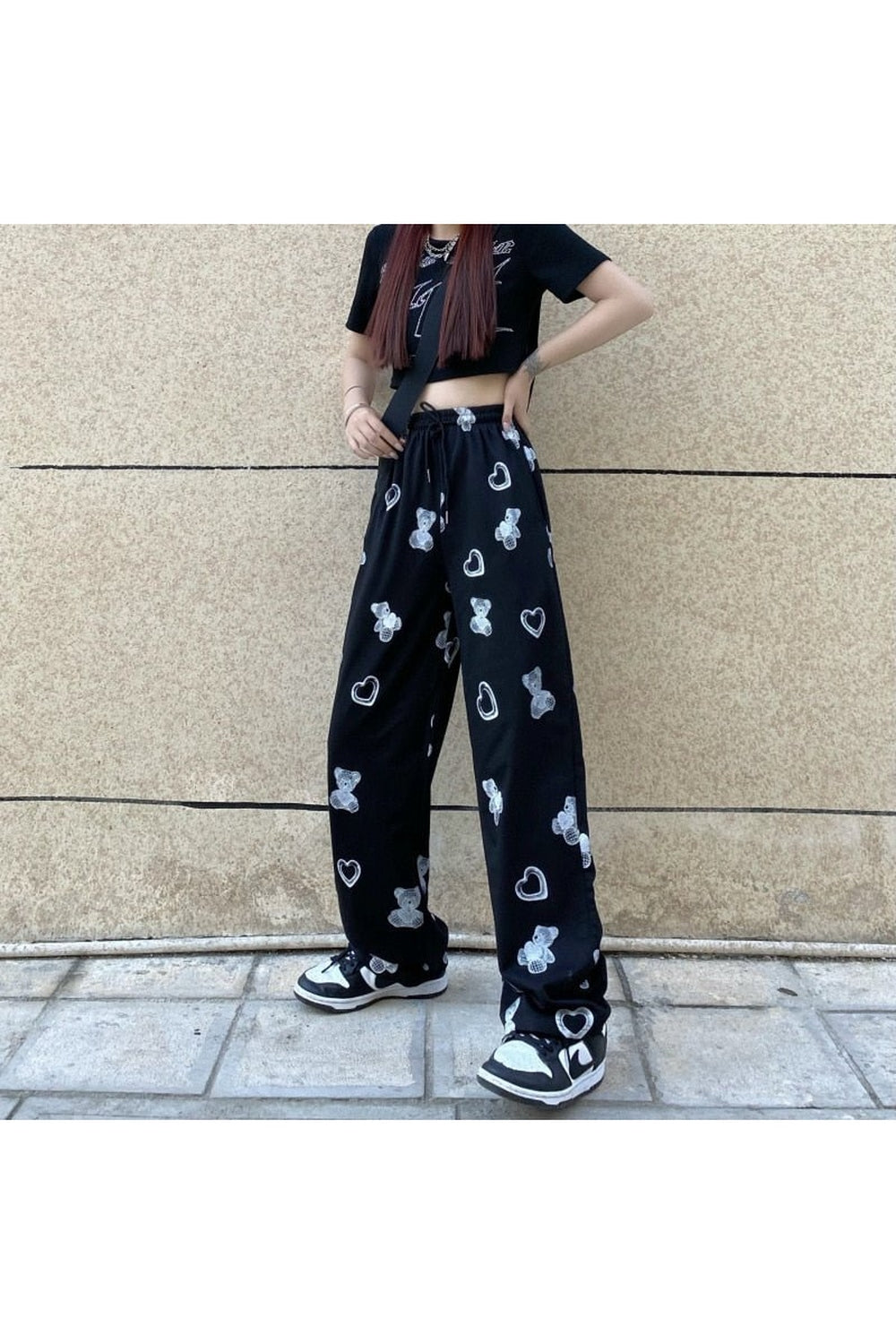 Harajuku Bear Heart Pants