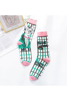 Cute Harajuku Kawaii Socks Variant 4 featuring bows.