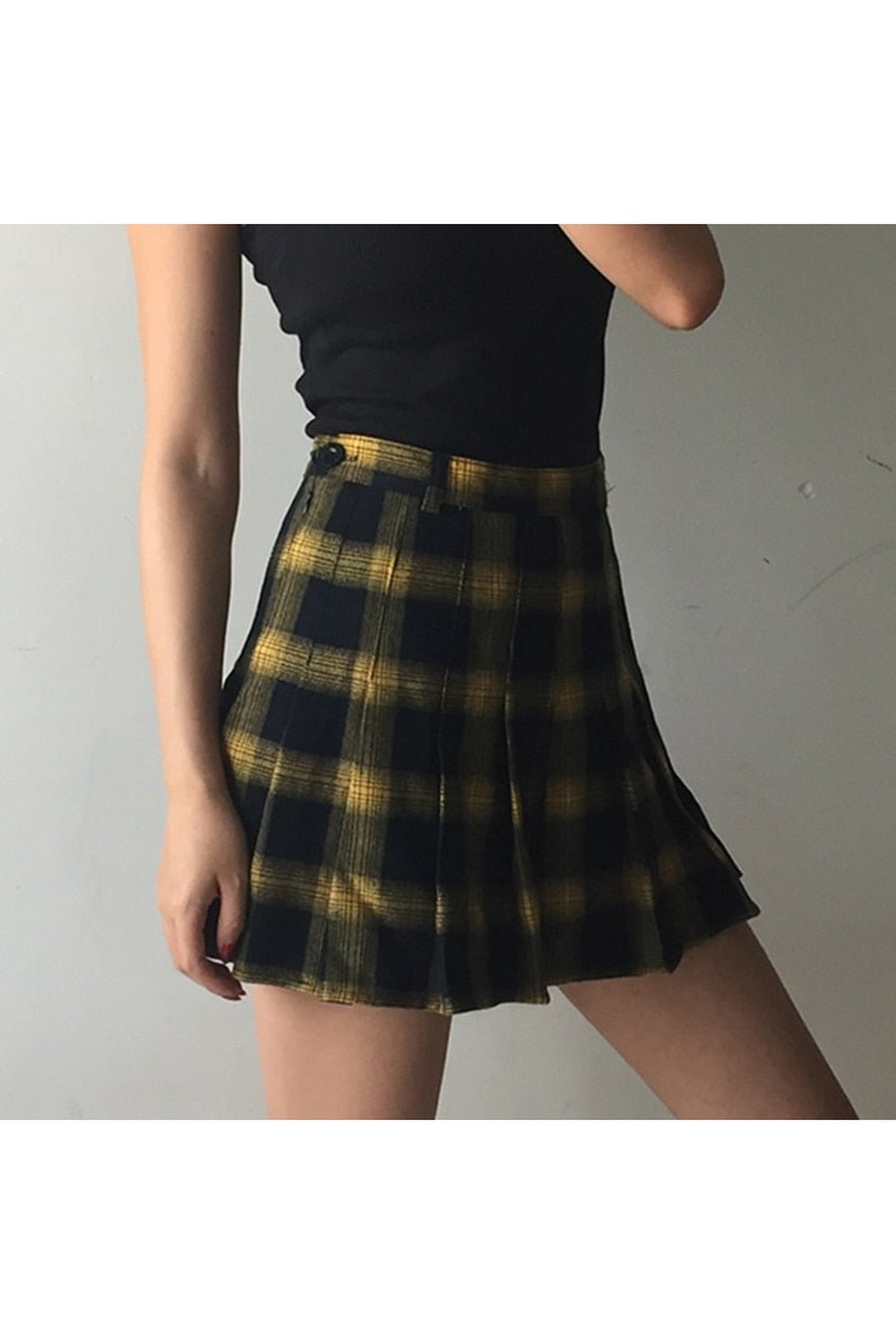 Harajuku Fashion Cute Plaid Skirt