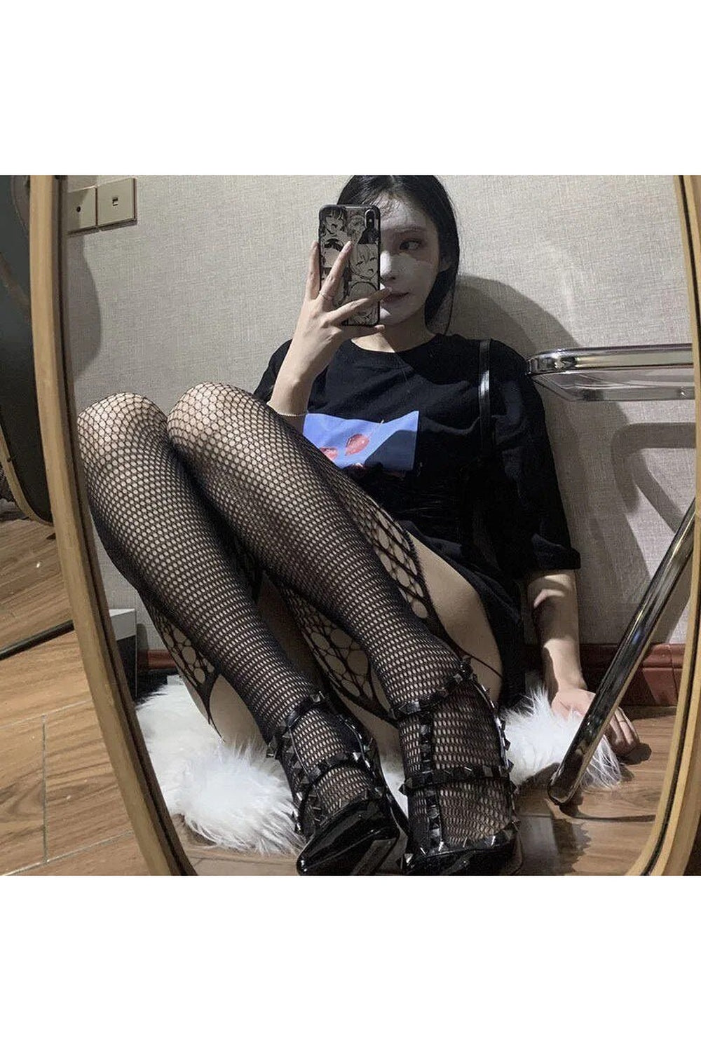 Harajuku Hollow out Fishnet Tights