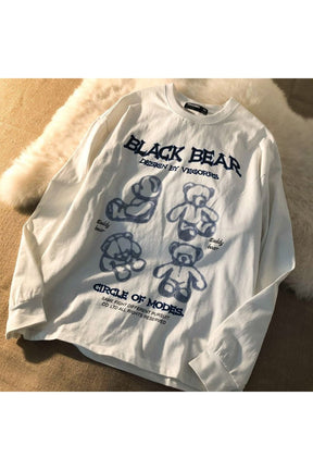 Harajuku style Long-Sleeved T-shirt