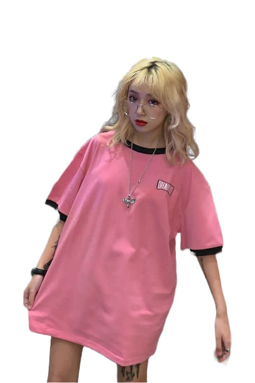 Harajuku Style Pink T-shirt