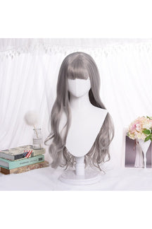 Haze Blue Long Wig