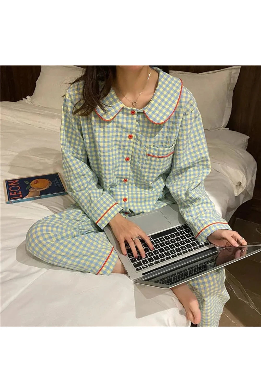 Heart Print Pajama Set