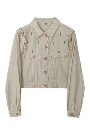 Fall Heartfelt Petal Ruffle Jacket