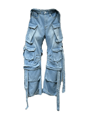 Heavy Duty Denim Cargo Pants