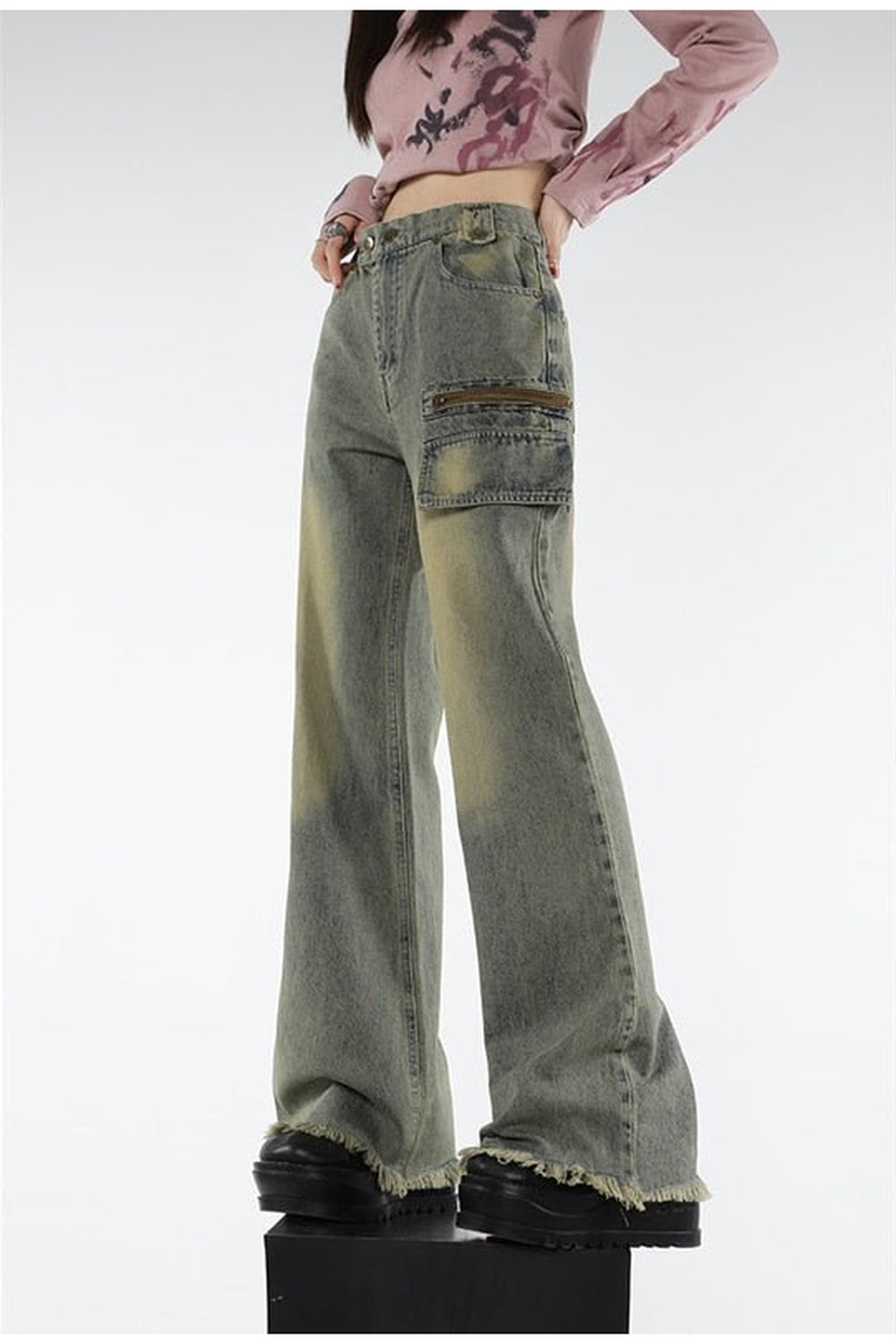 High Waist Flare Jeans