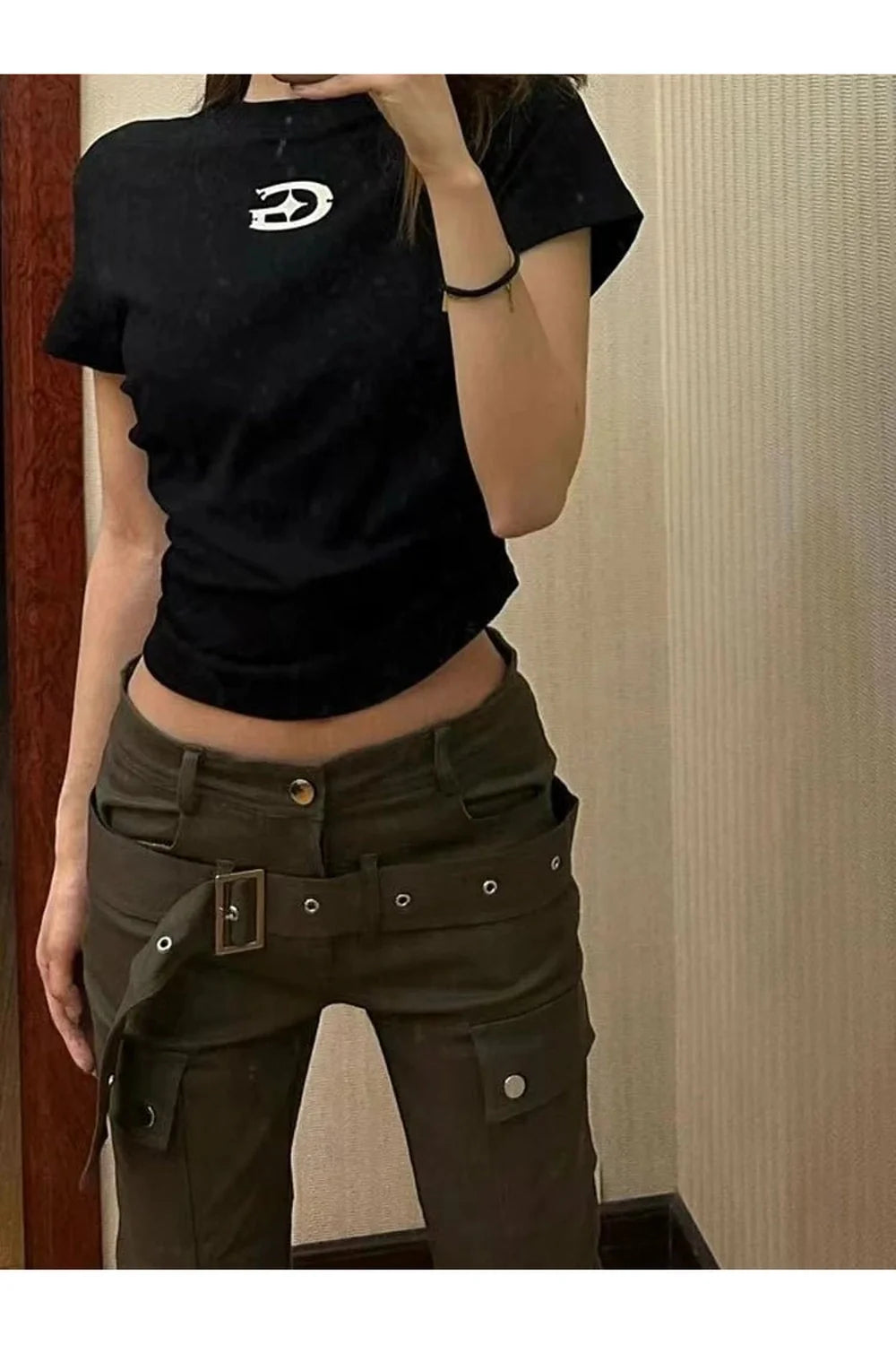 Fall High Waist Slim Bell Bottom Jeans