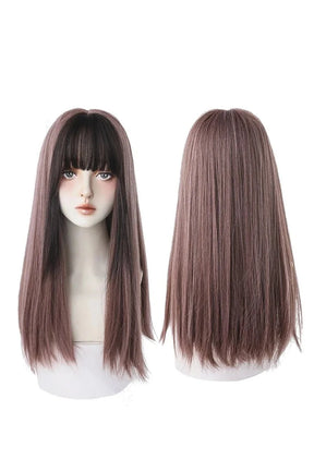 Highlighted Kinky Straight Wig