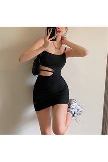 Hot Bodycon Spaghetti Strap Mini Dress