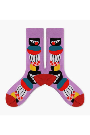 Indie Aesthetic Creative Abstract Socks