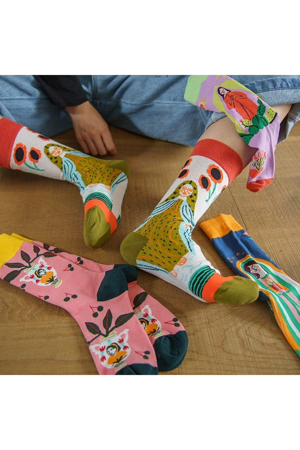 Indie Aesthetic Creative Abstract Socks