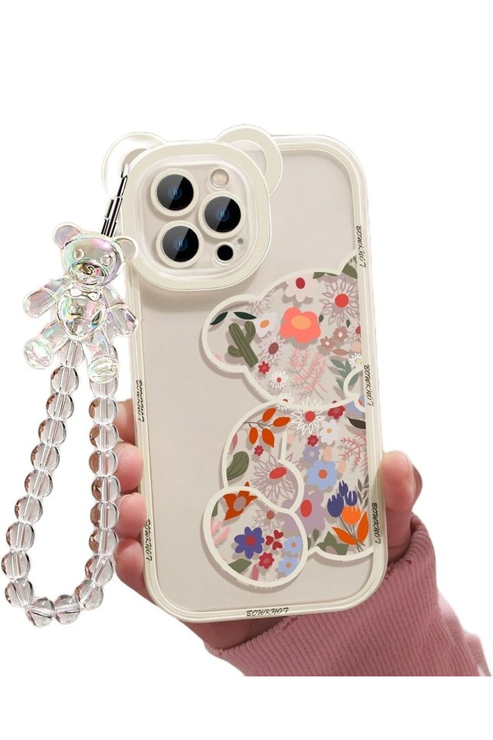 Floral iPhone 12 ProMax case with indie aesthetic.