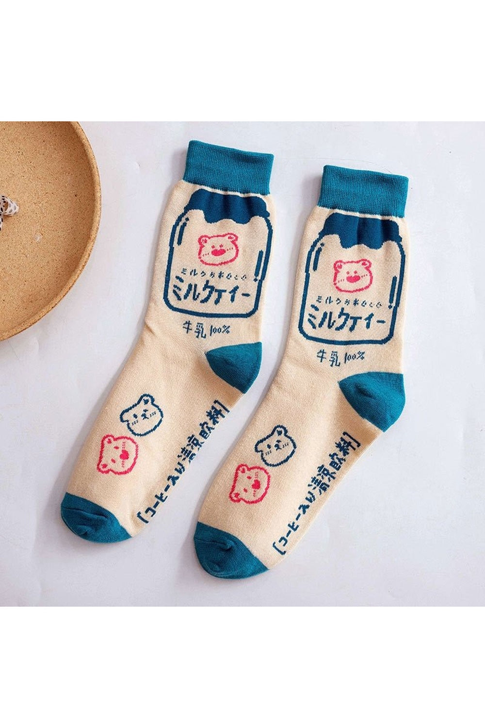 Indie Aesthetic Print Cotton Socks