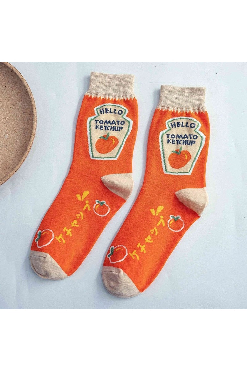 Indie Aesthetic Print Cotton Socks