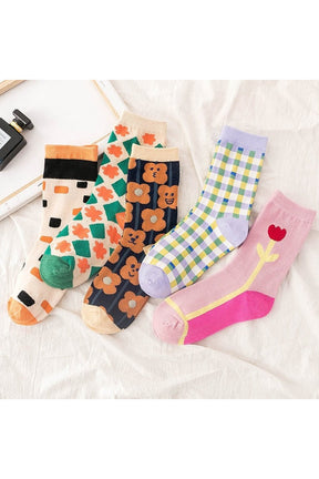 Indie Aesthetic Style Cotton Socks