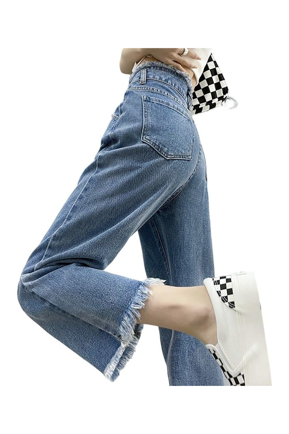 Fall Indie High Waist Slim Jeans