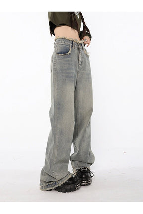 Fall Indie Style Baggy Jeans