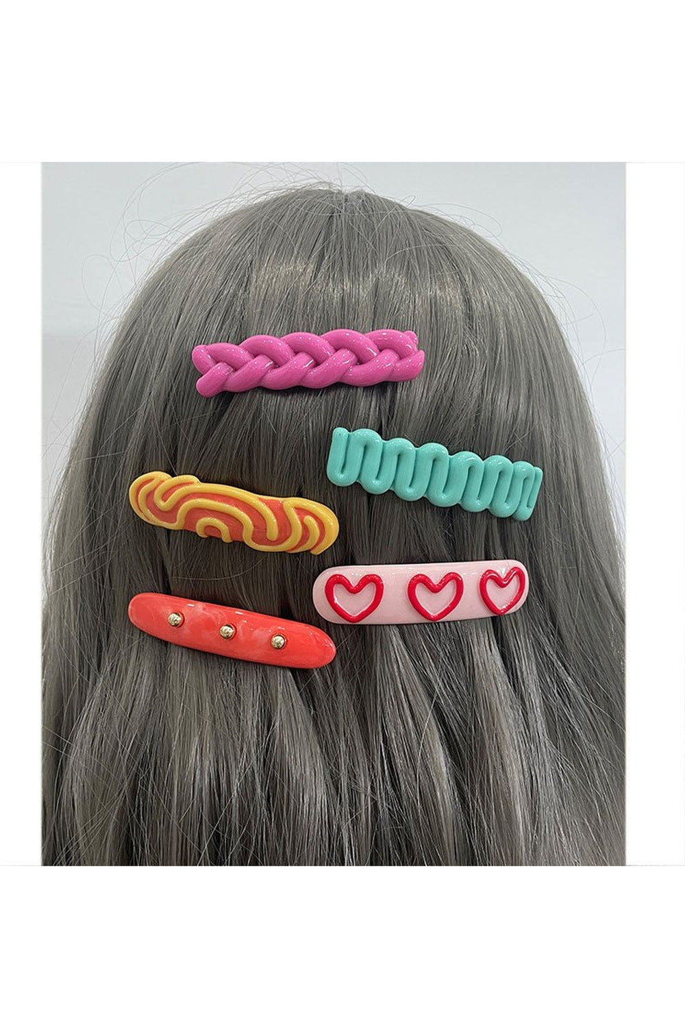 Indie Style Colorful Hair Clips