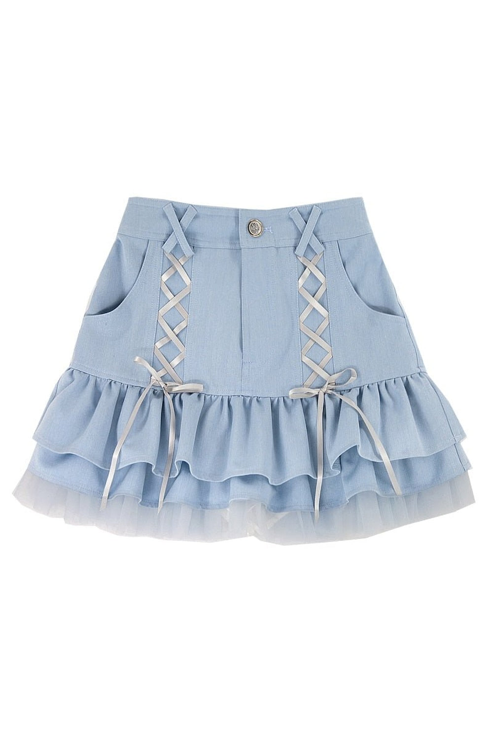 Kawaii Blue Mini Skirt