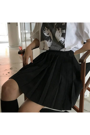 Kawaii College Style Pleated Skirt