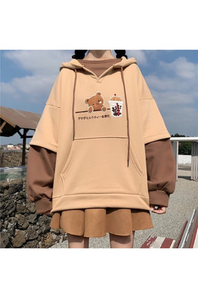 Fall Kawaii Cute Bear Hoodie