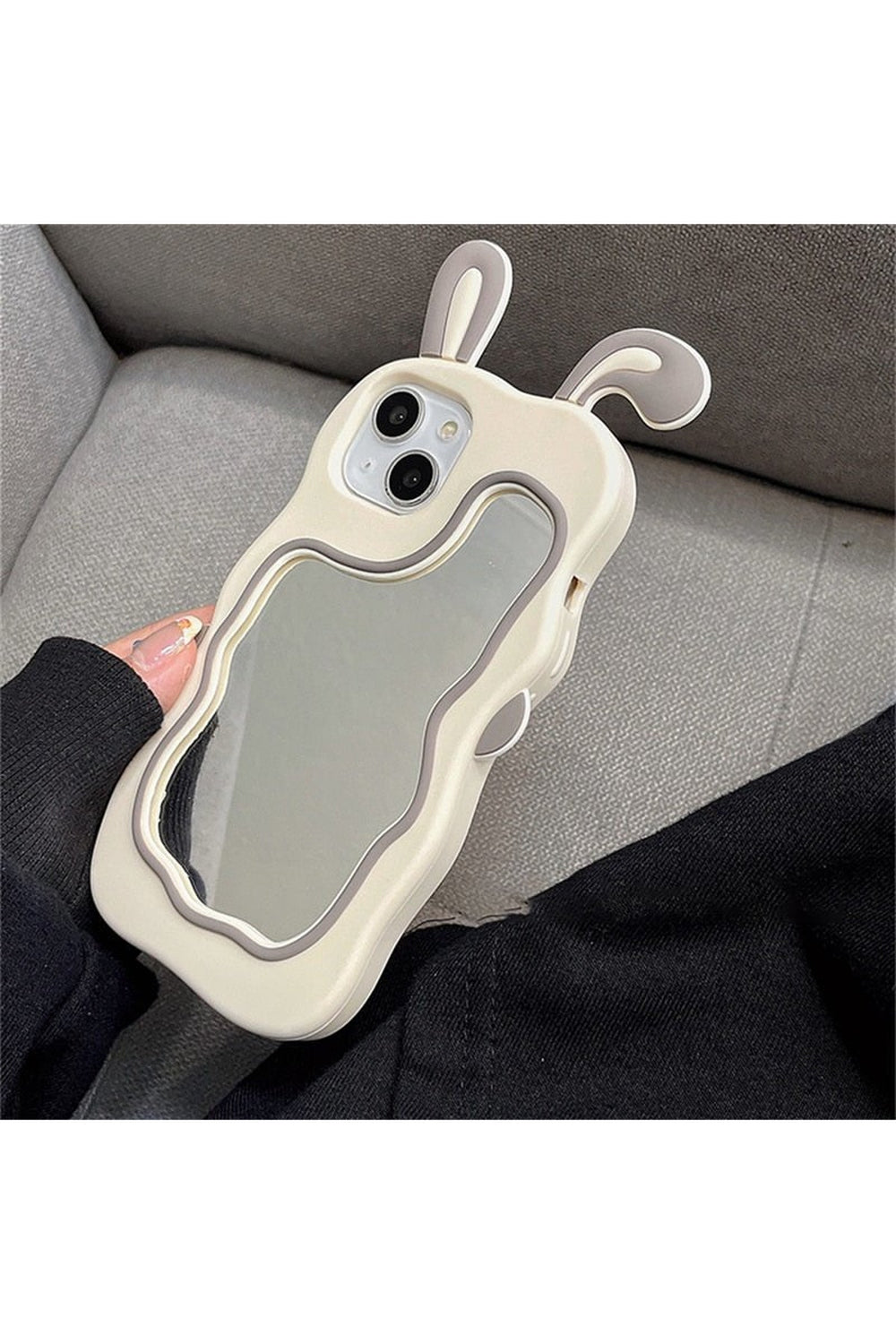 Kawaii Cute Bunny Mirror Case For iPhone