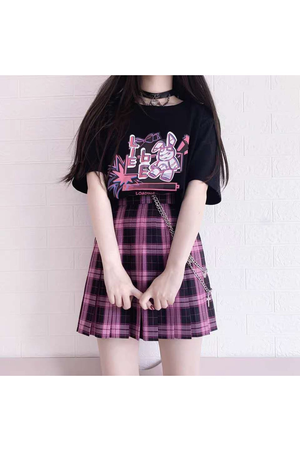 Kawaii Cute Bunny Print T-Shirt