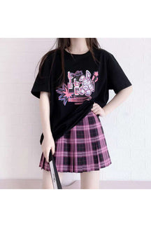 Adorable Hei Kawaii Bunny Print T-Shirt.