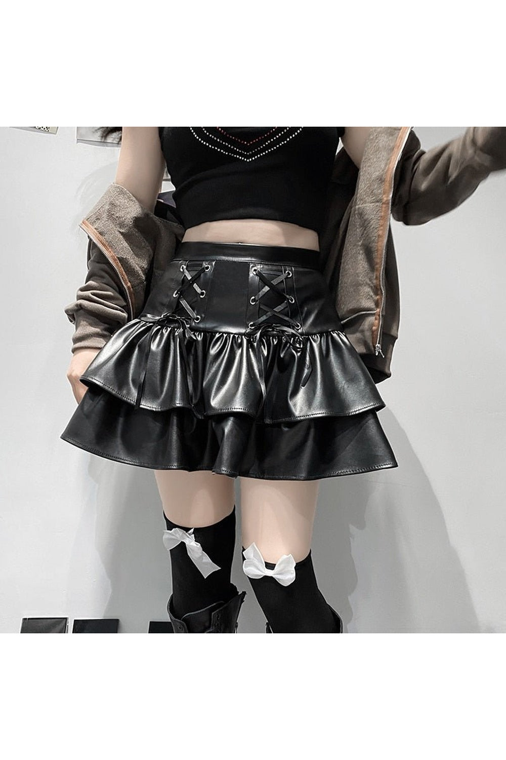 Kawaii Goth Pleated Skirt