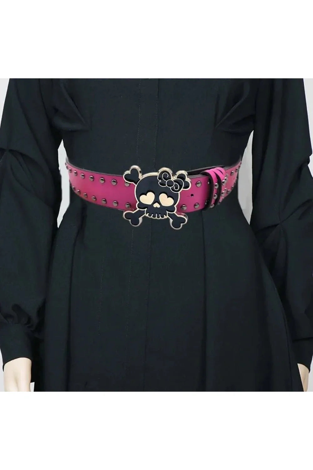 Kawaii Goth Skull Belt