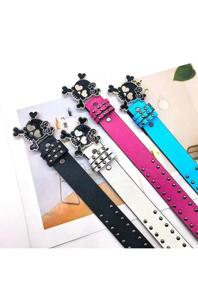 Kawaii Goth Skull Belt