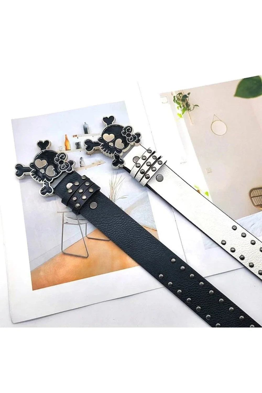 Kawaii Goth Skull Belt