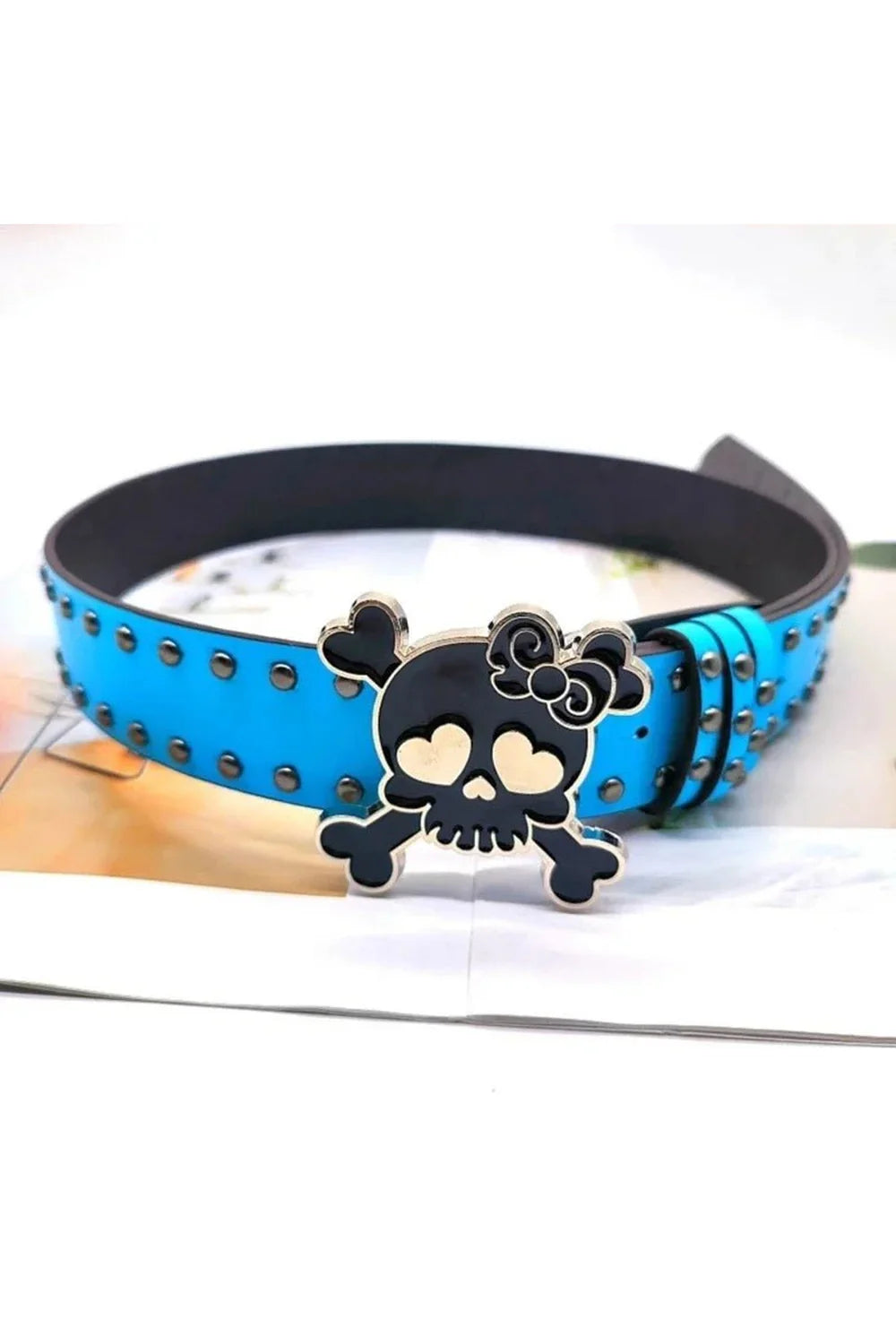 Kawaii Goth Skull Belt