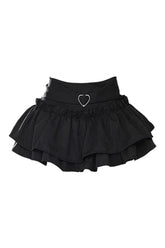 Stylish black Kawaii Japanese Mini Skirt.