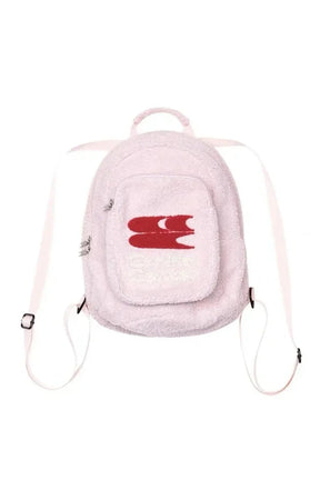 Kawaii Plush Letter Backpack