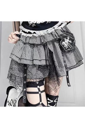 Cute Kawaii Punk A-line Skirt variant 1, edgy.