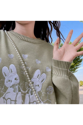 Kawaii Rabbit Loose Sweatshirt