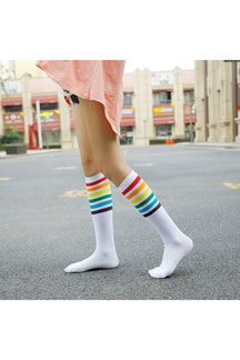 Kawaii Retro Cotton Knee High Socks