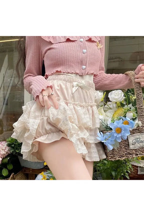 Kawaii Ruffle Pink Skirt